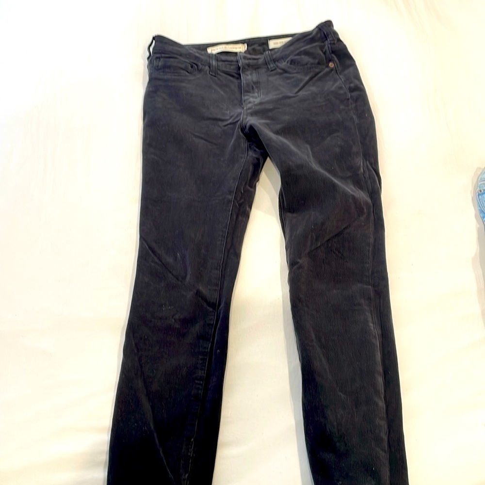 Anthropology size 27 straight cords, charcoal gray